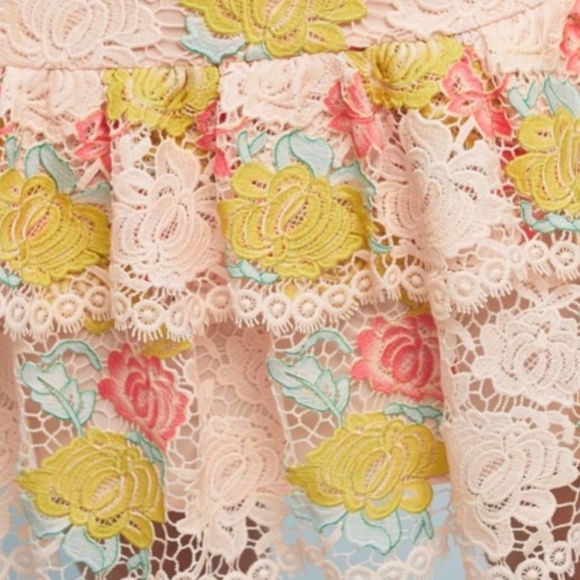 anthropologie floral gardenia lace skirt - Picture 4 of 8